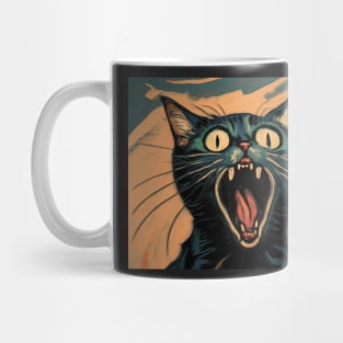 Screaming Cat Mug